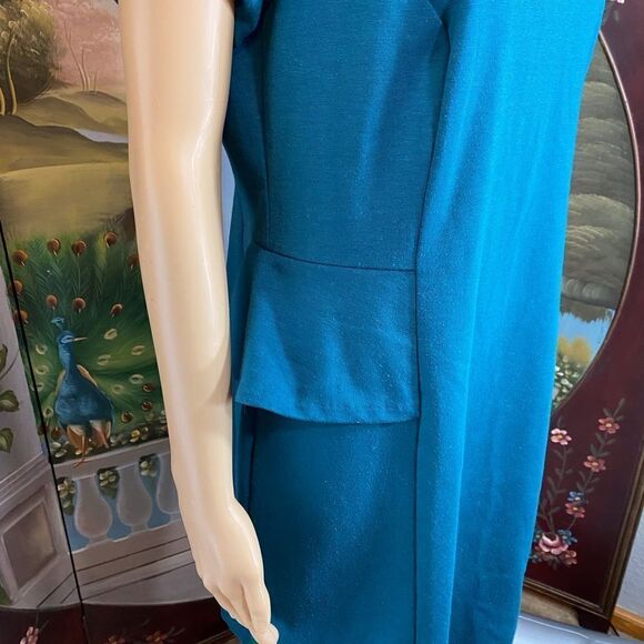 Mossimo Stretch Knit Blue Sheath Dress Large - Picture 5 of 6